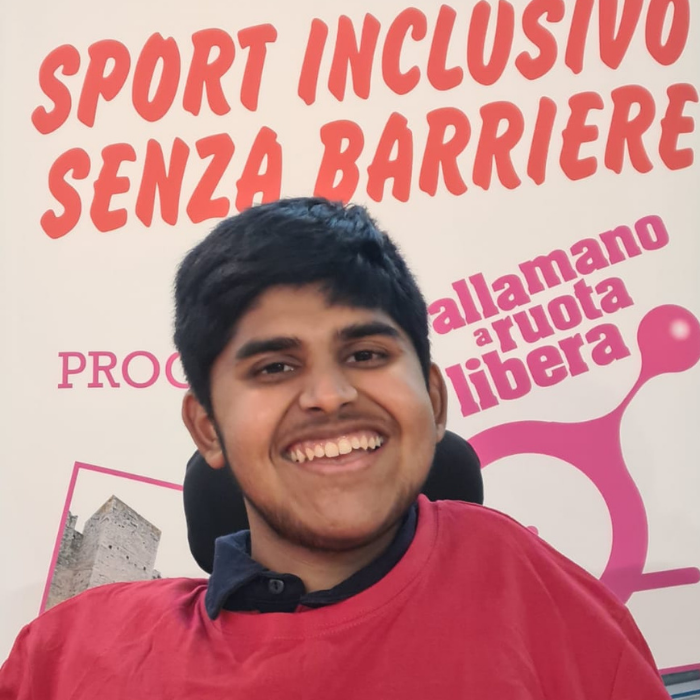 Rayhan, atleta a ruota libera